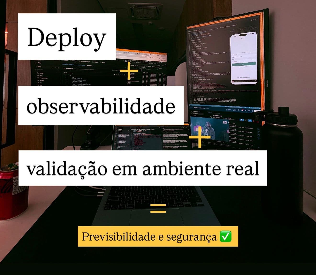 Fase sensível: deploy, observabilidade e validação em ambiente real