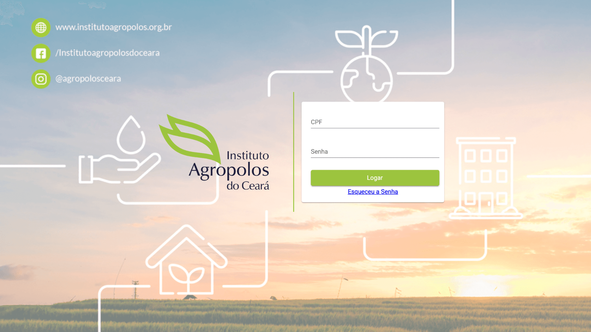 Capa do projeto: Sistema Integrado de Gestão - SIG (Instituto Agropolos)