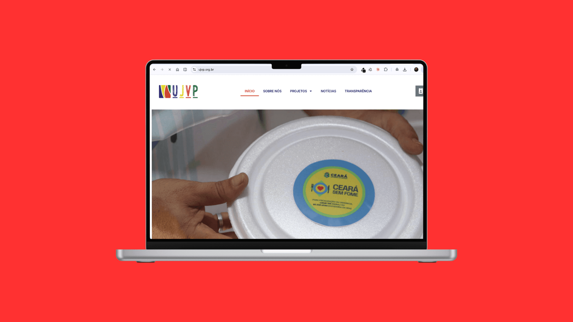Capa do projeto: Website UJVP CE
